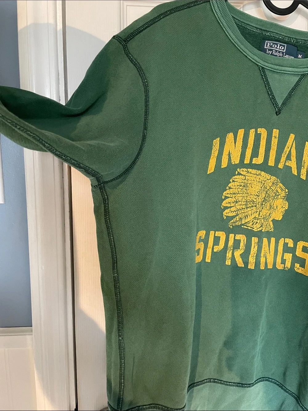 Vintage 90s Polo Ralph Lauren Indian Springs Crewneck sweatshirt.